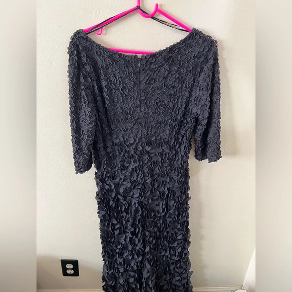 Women’s THEIA Navy Blue Petal Embellished Formal Gown Special Occasion Dress 8 - Picture 6 of 12